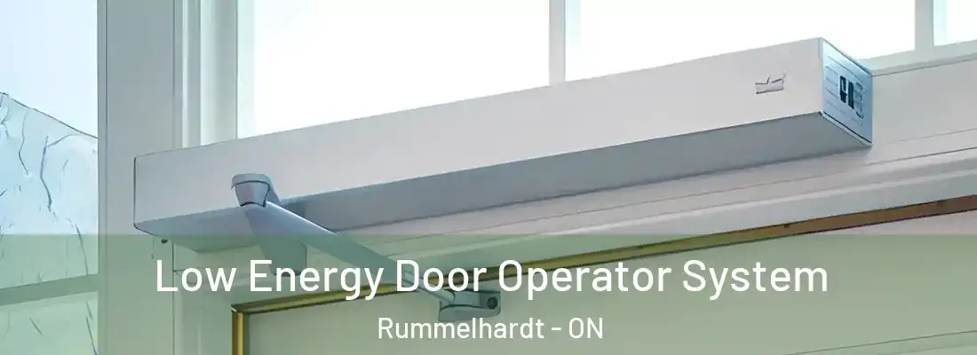  Low Energy Door Operator System Rummelhardt - ON